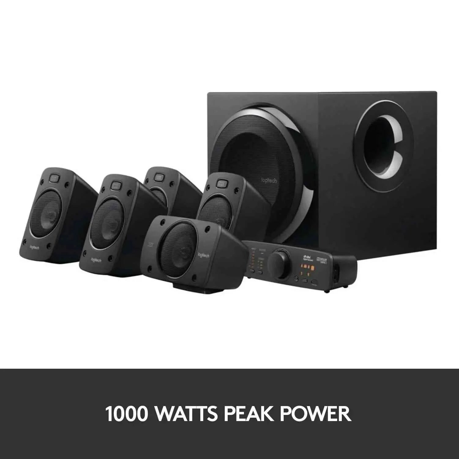 Logitech Z906 5.1 Surround Sound Speaker System - THX, Dolby Digital and DTS Digital Certified (Refurbished)
