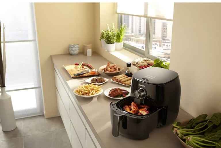 Philips Viva Collection TurboStar Airfryer, Black (HD9621/96) (Refurbished)