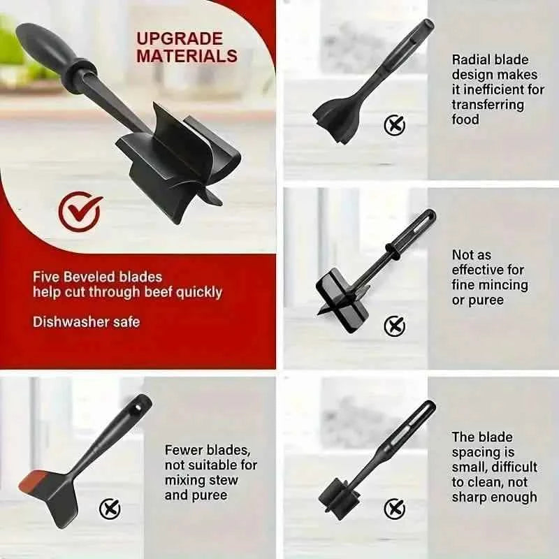 Meat Chopper Shredder, Heat Resistant Pulverizer