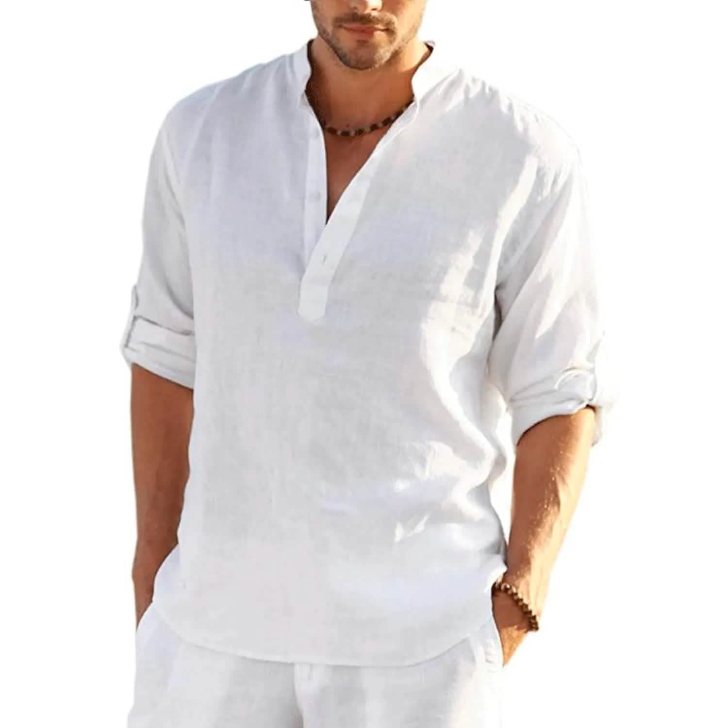 Men's Breathable Quick Dry Button Down Shirt T-Shirt Top