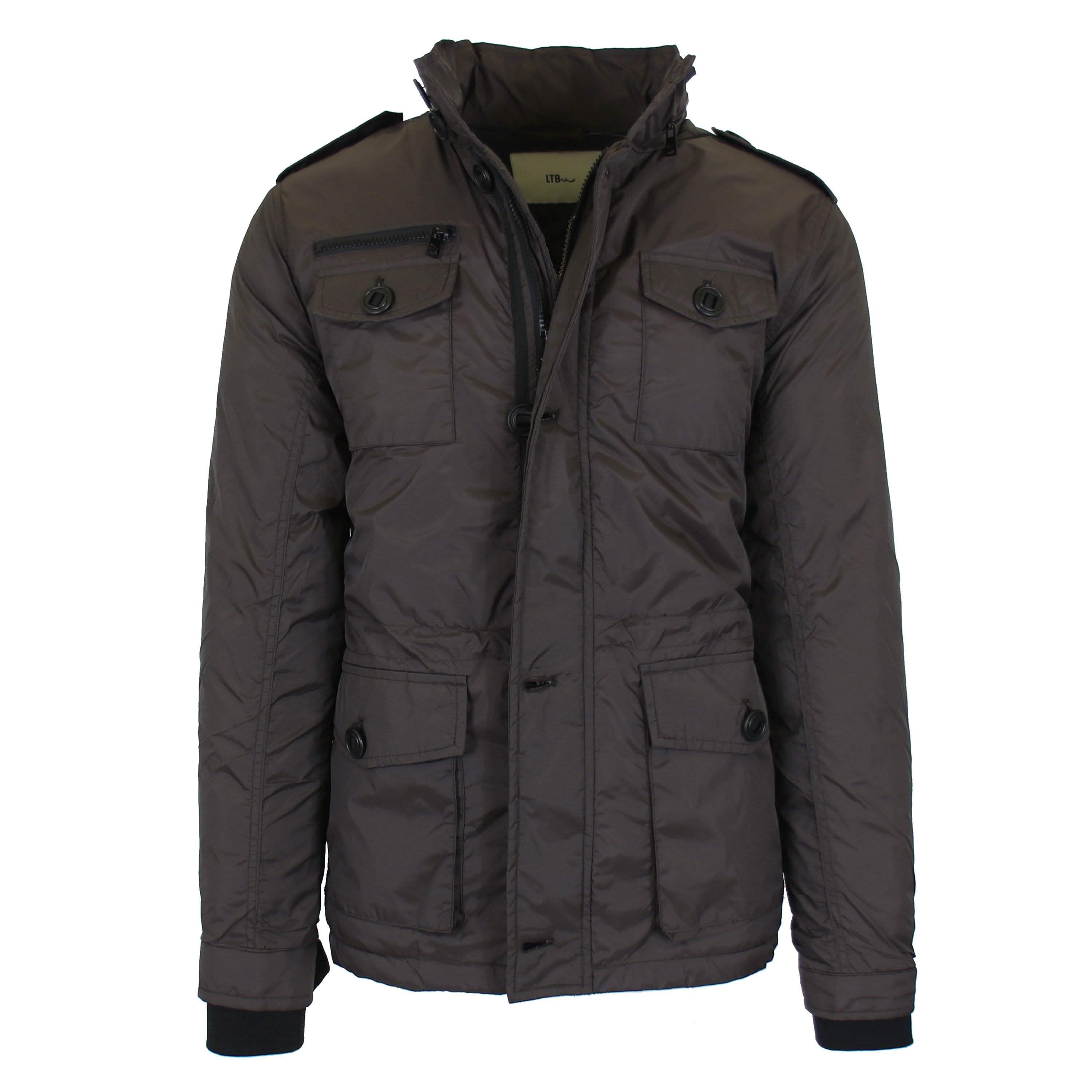 Men's Lightweight Classic Driver Tech Jacket with Tuck Away Hood