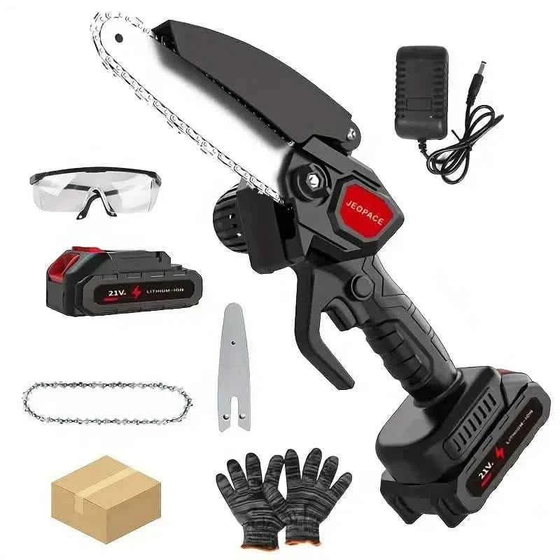 Mini Handheld Chain Saw - Band Saw with Premium Splash Protection, Safety Lock