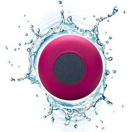Mini Portable Bluetooth Waterproof Shower Speaker w/ Built-in Mic & Suction Cups