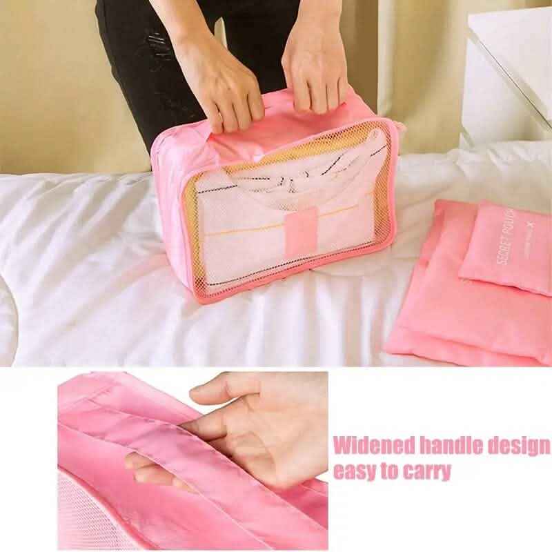 Minimalist Solid Color Versatile Luggage Bag Set