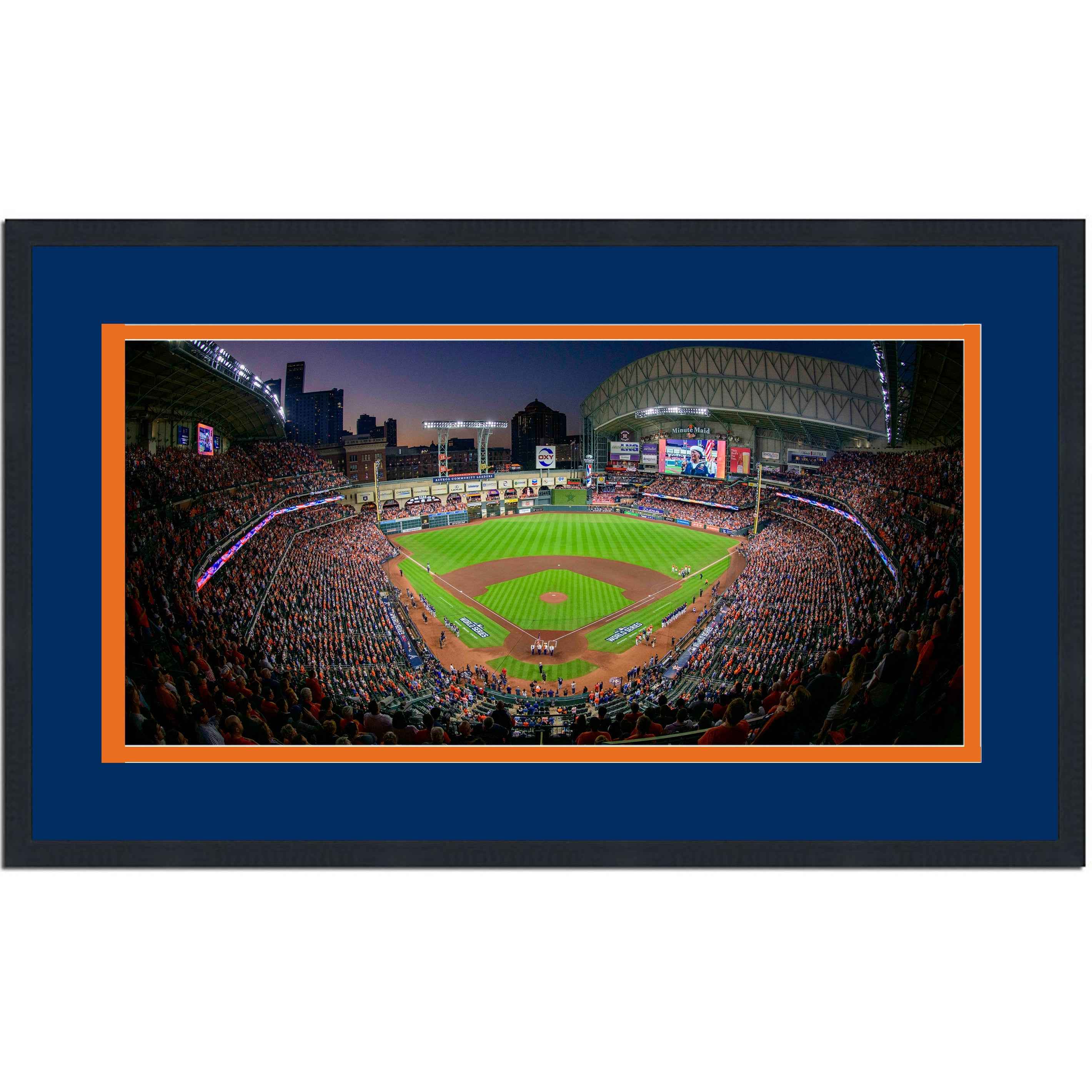 Framed Minute Maid Park Houston Astros 16x24 Baseball Photo Professionally Matted