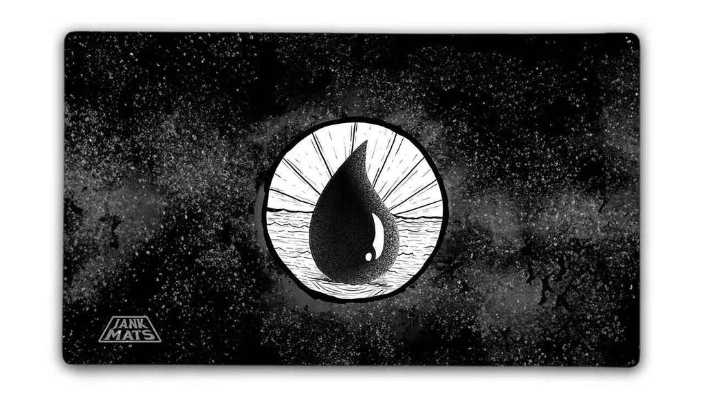 Mono Blue BW Gaming Mat