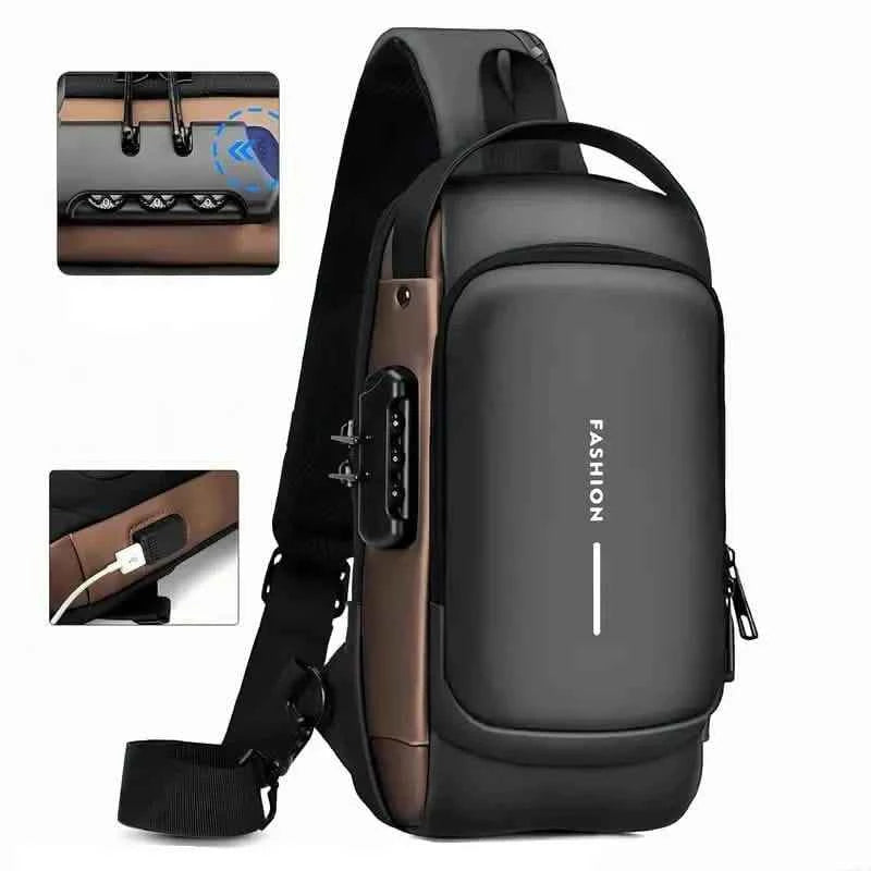 Multi-functional Trendy Sling Bag with Password Lock