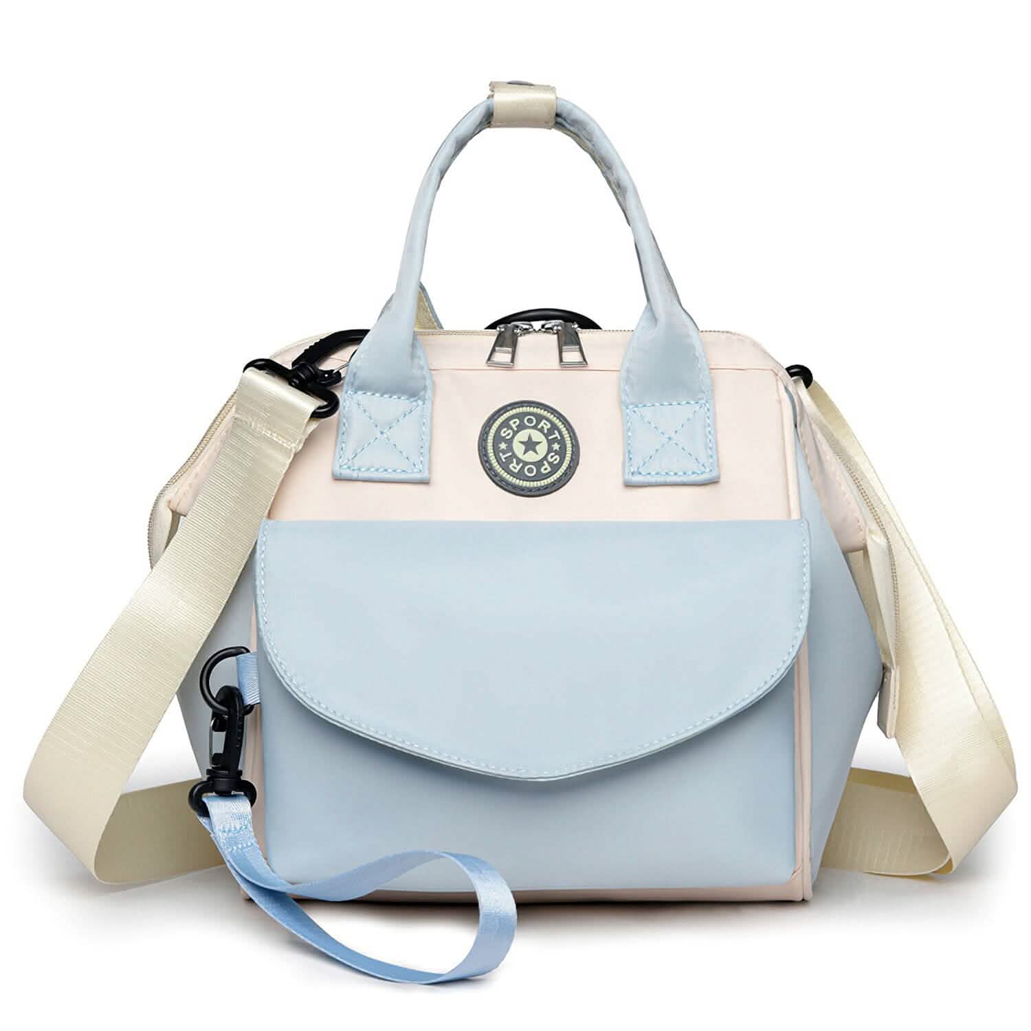 Multifunctional Diaper Changing Bag with 2 Insulated Pockets Commute Bag