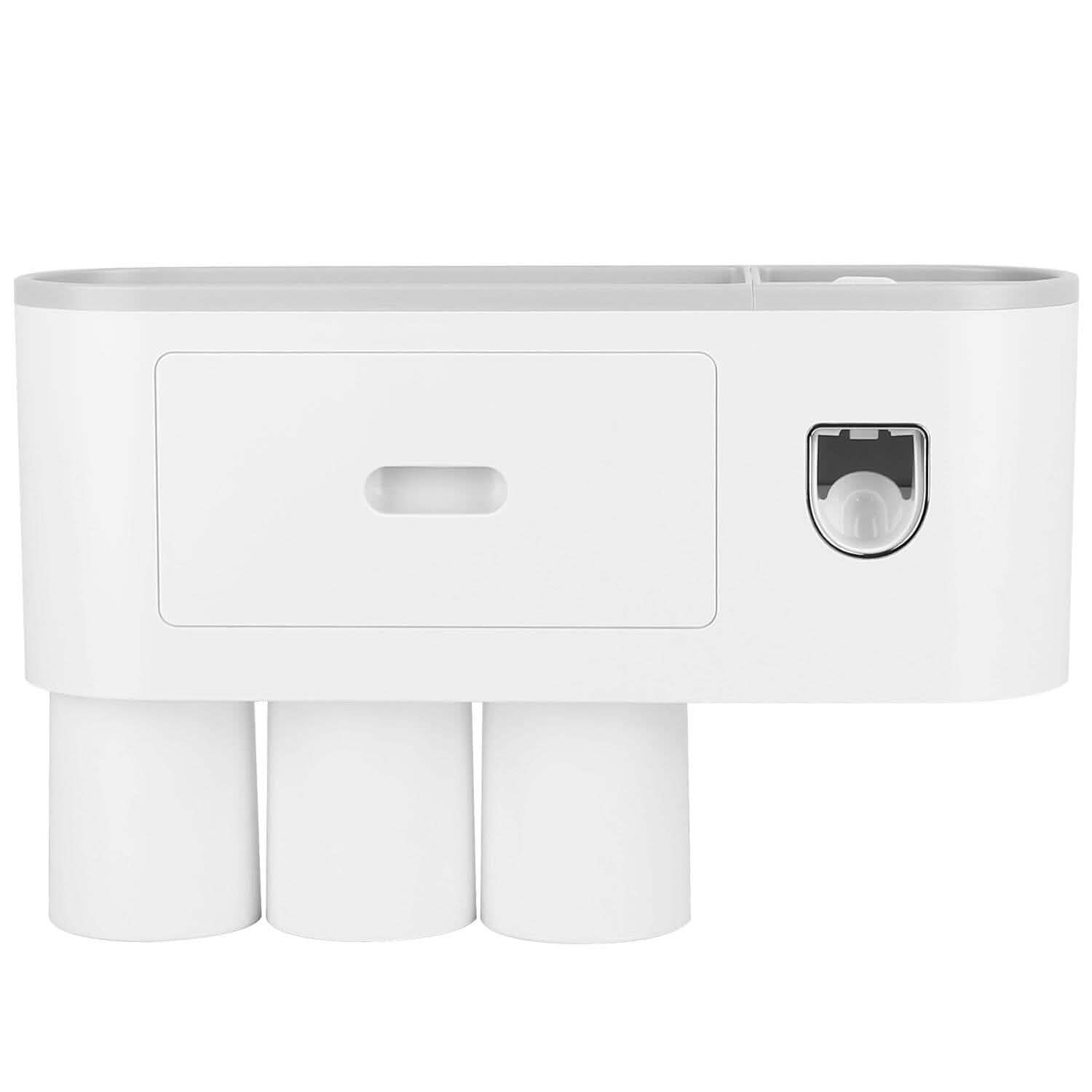 Multifunctional Wall Mount Toothbrush Holder Rack Organizer