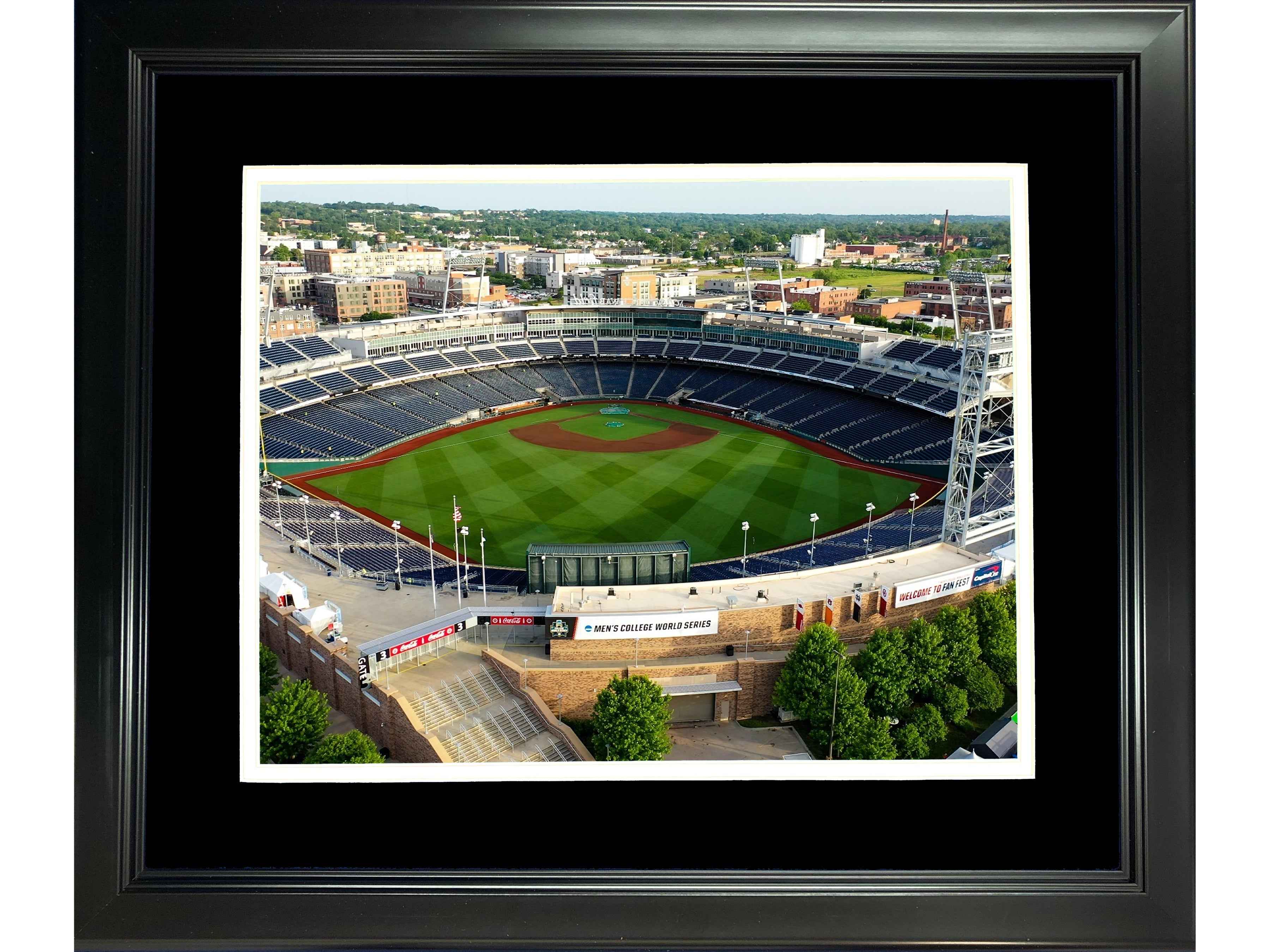 Framed Charles Schwab Field Omaha College World Series 11"x14" NCAA Baseball Photo Professionally Matted