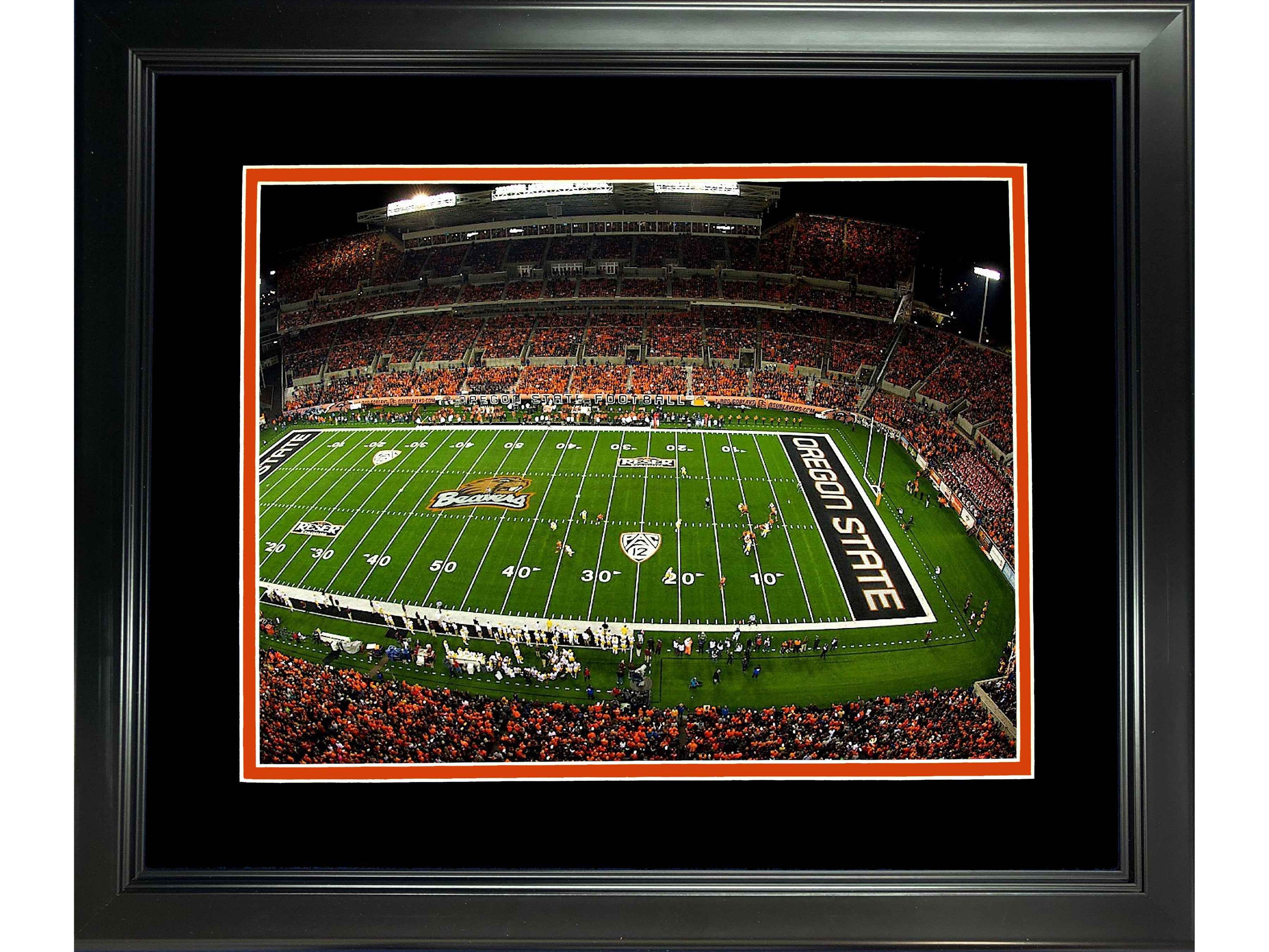 Framed Reser Stadium Oregon State Beavers 11"x14" NCAA Football Photo Professionally Matted