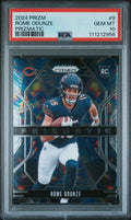 Graded 2024 Panini Prizm Rome Odunze #9 Prizmatic Rookie RC Football Card PSA 10 Gem Mint