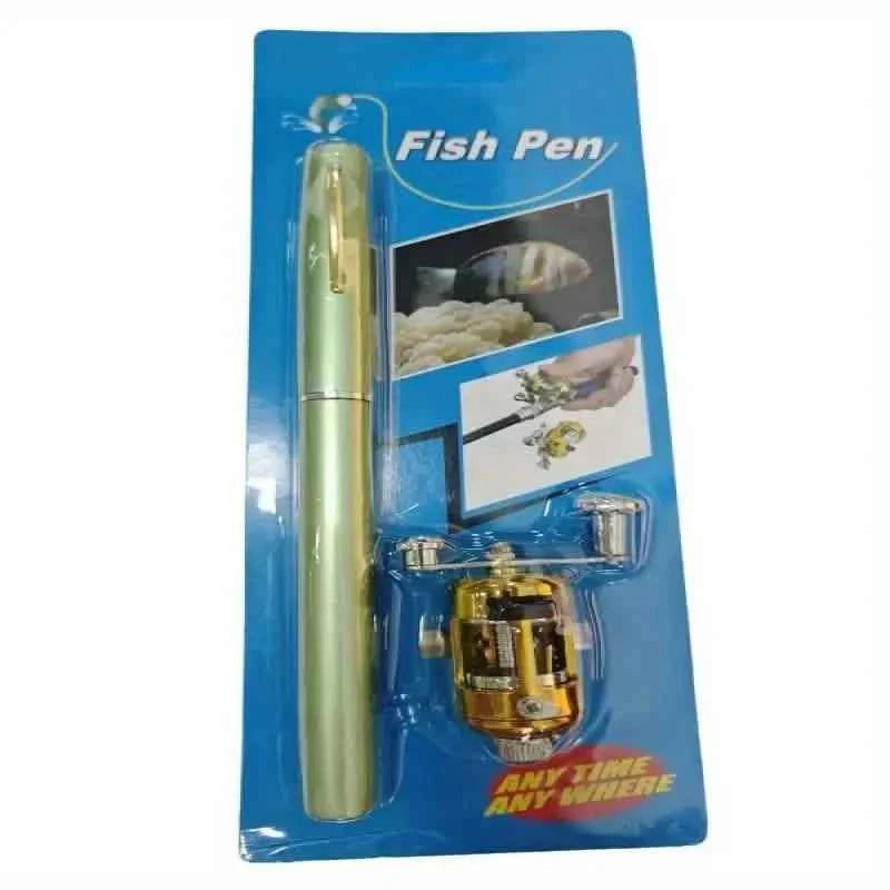 Pocket Size Fishing Rod, Small Mini Pen Shape Fishing Rod and Spinning Reel Combos Kit