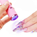 Portable Mini Flashlight Nail Lamp with 9 Lamp Beads