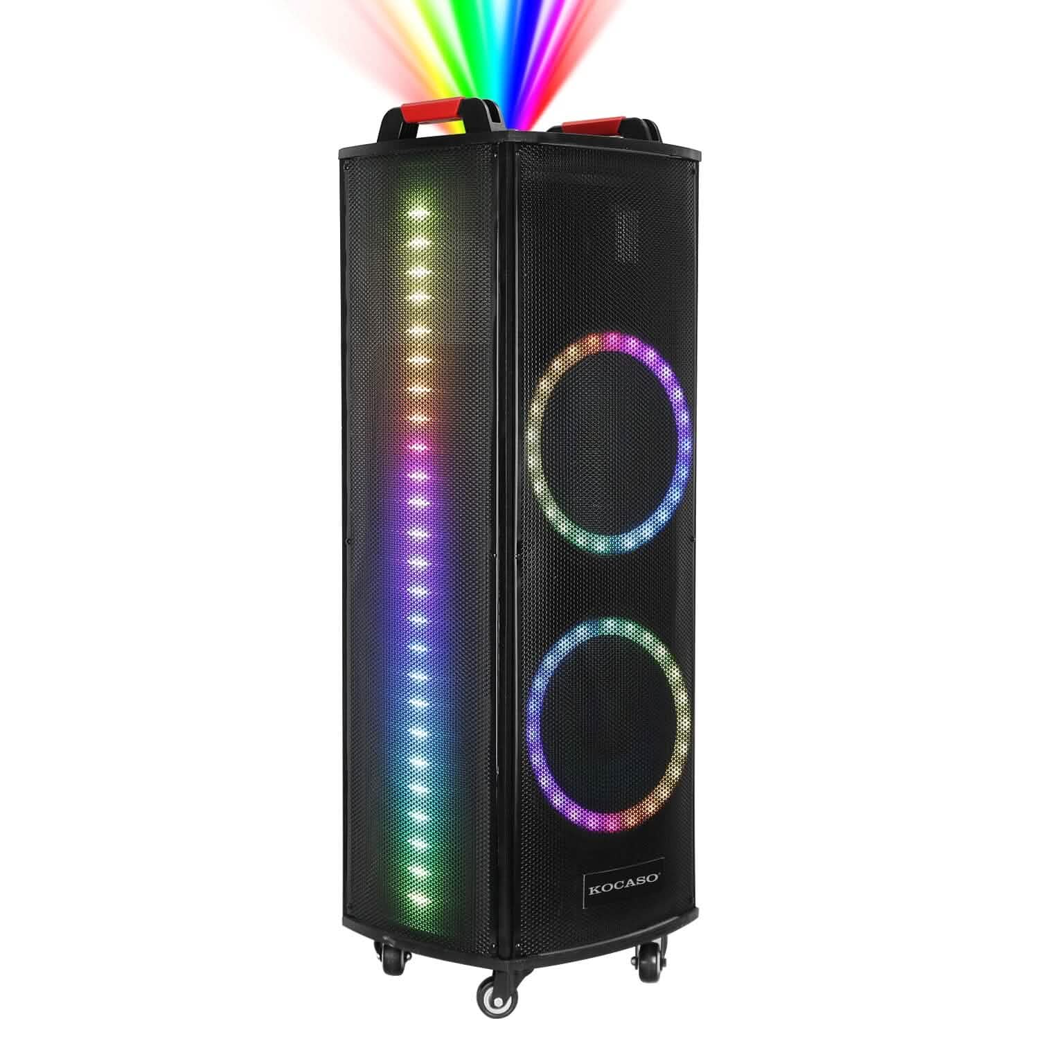 Portable Wireless Party Speaker Colorful Lights DJ PA System