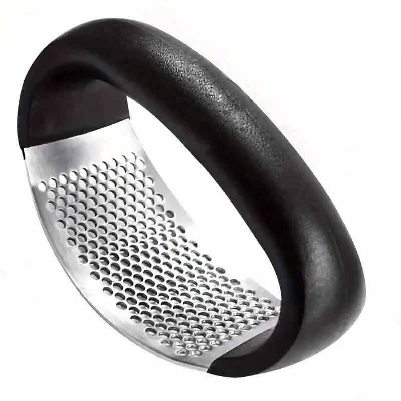 Premium Stainless Steel Garlic Rocker Press - Compact, Durable, and Rust-Resistant Kitchen Gadget