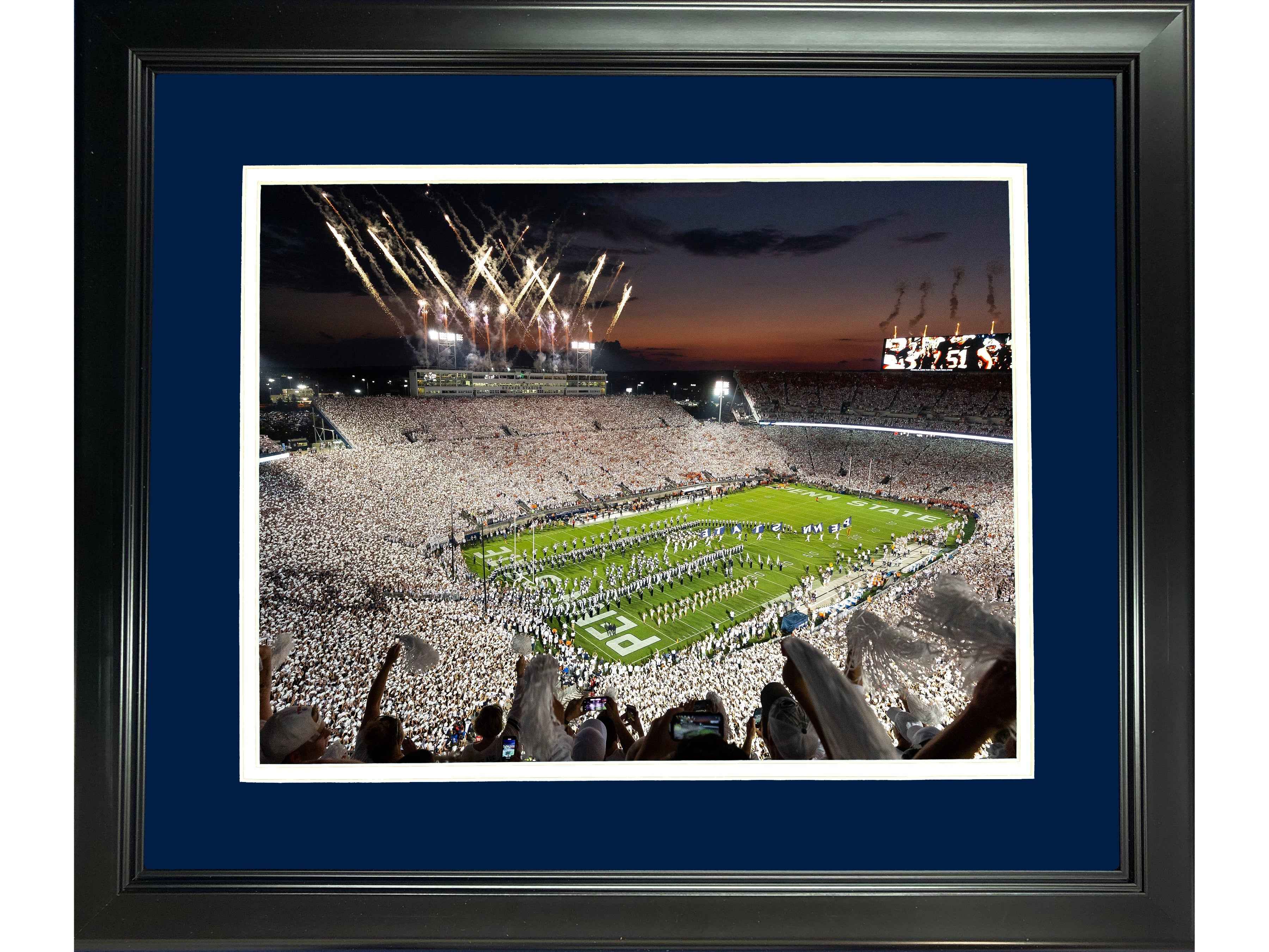 Framed Beaver Stadium (Happy Valley) Penn State 11"x14" NCAA Football Photo Professionally Matted