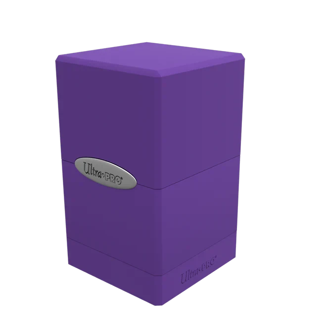 Classic Satin Tower Deck Box (Purple)