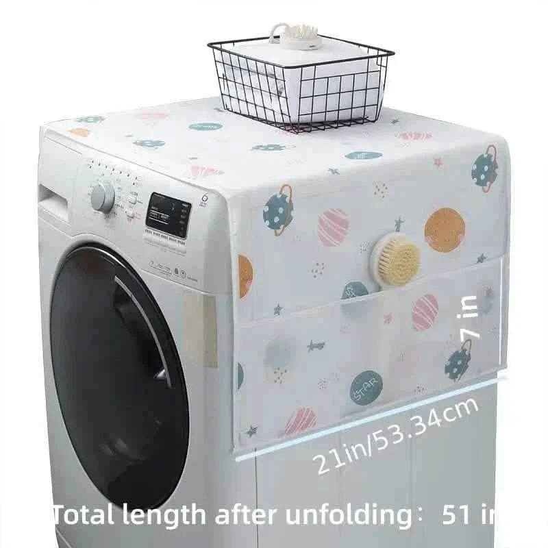 Refrigerator and Washing Machine Dust Covers with Pockets