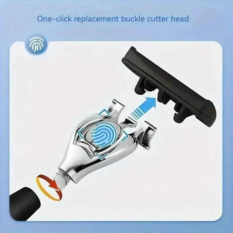 Replacement Razor Blades Safety Shaver Set with Anti-Slip Metal Handle with 1 Razor + 36 Blades