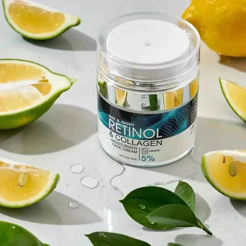 Retinol Moisturizing Cream With Collagen, Hyaluronic Acid, Vitamin C+E, Soothes Dry Skin
