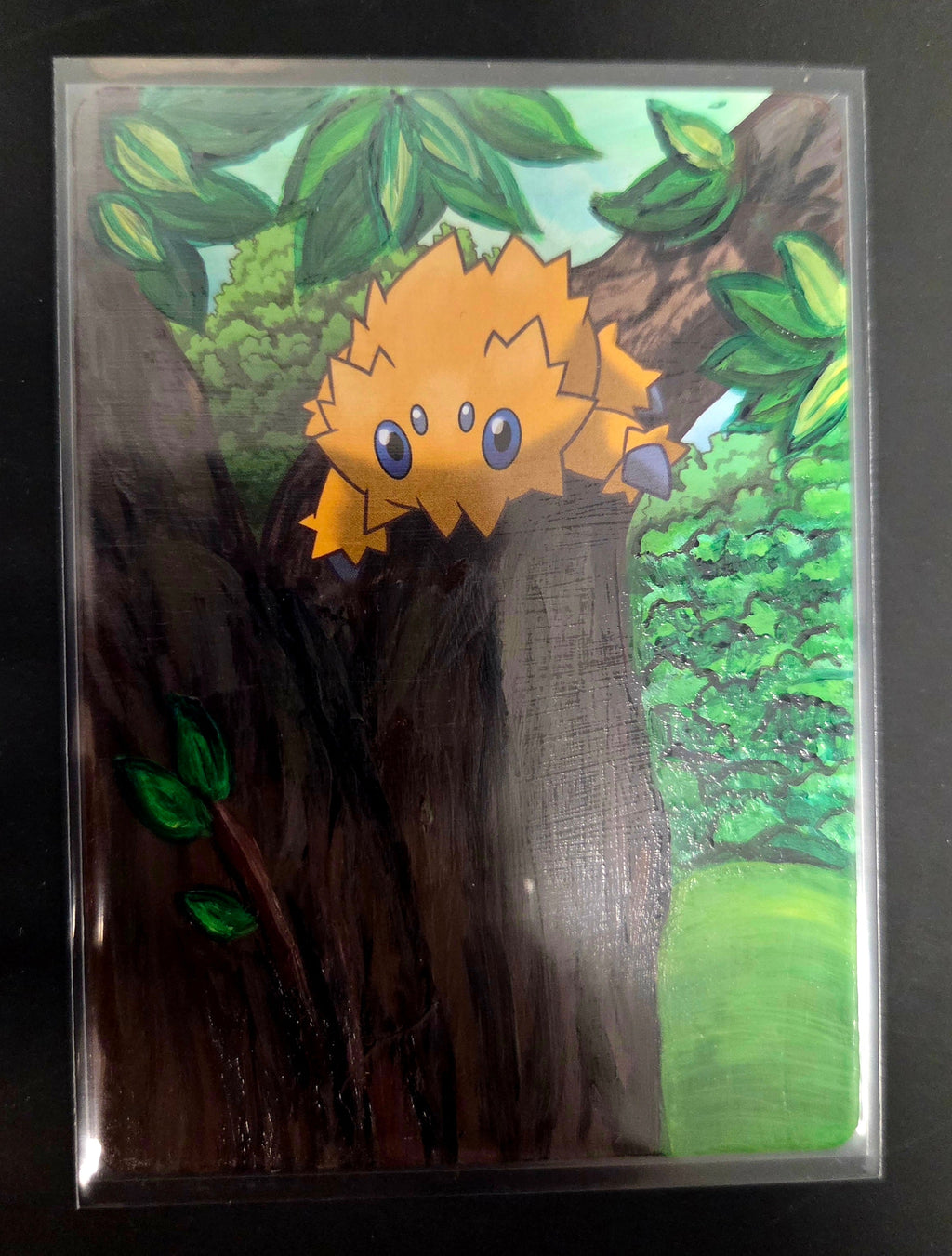 Custom Painted Joltik Pokemon Card
