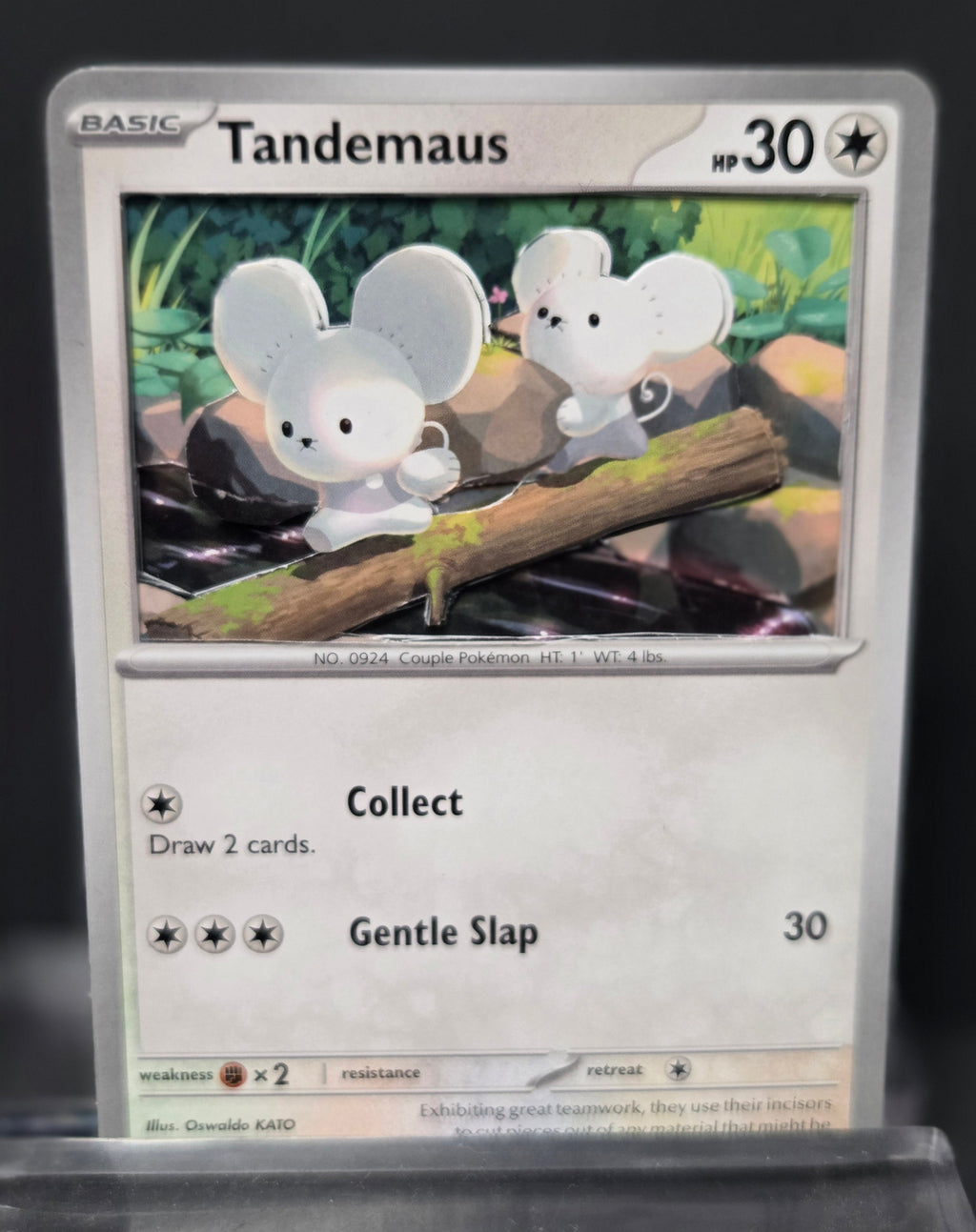 Custom 3D Cut Pokémon Cards - Tandemaus