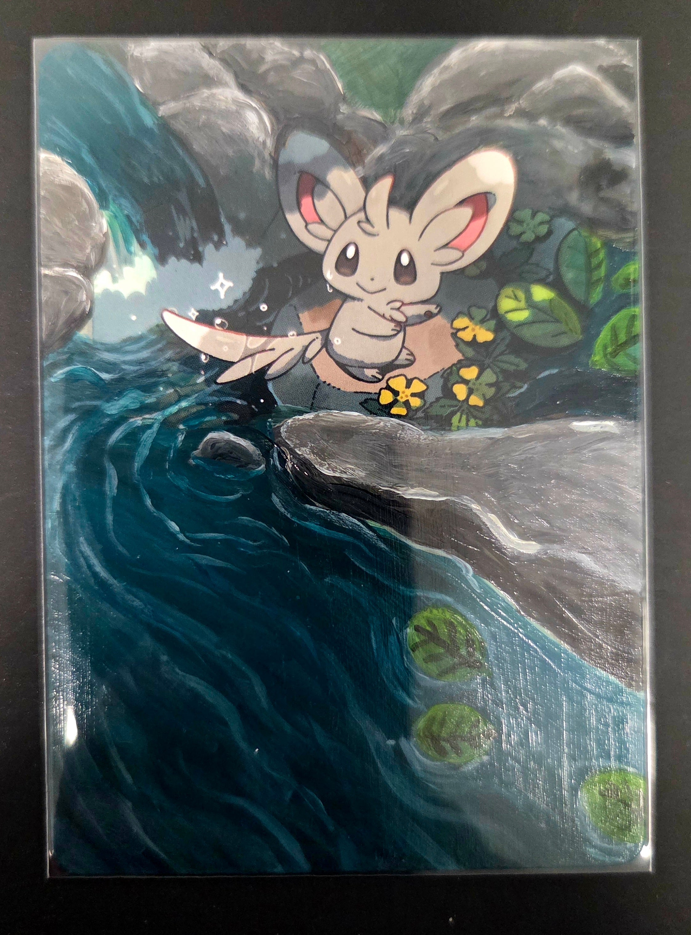 Custom Painted Minccino Pokemon Card