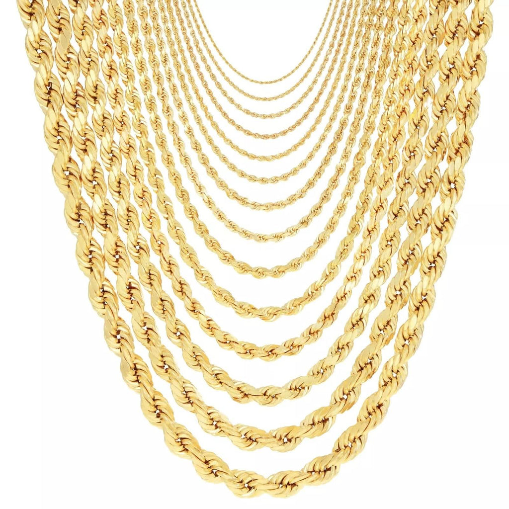 Rope Chain in Yellow Gold - 4mm