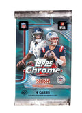 2025 Topps Chrome NFL Football Hobby Pack