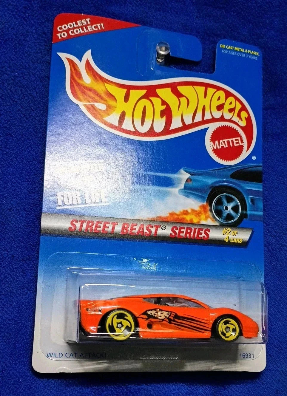 Jaguar XJ220 Wild Cat Attack Hot Wheels 1997 Street Beast Series #2 Die-Cast | Vintage 90s Supercar Collector's Edition - Die-Cast Vehicle | 99RedCoins