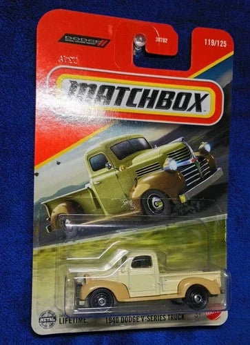 1940 Dodge V-Series Truck Matchbox Die-Cast | Vintage American Work Truck Collector's Edition - Die-Cast Vehicle | 99RedCoins
