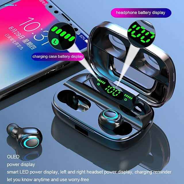 S11 True Wireless Headphones TWS Earbuds Bluetooth 4.0 Stereo Dual Drivers with Microphone