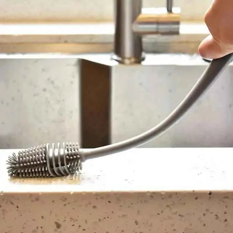 Silicone Cup Long Handle Household Brush