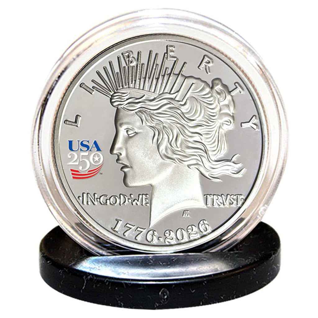 America's 250th Anniversary Peace Dollar Nickel Silver Proof Coin