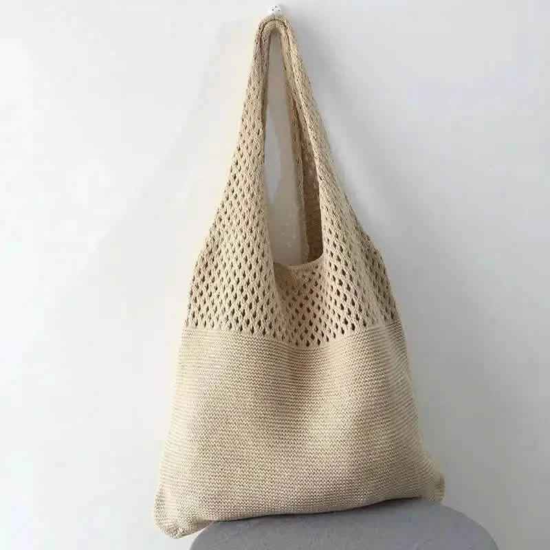 Simple Retro Hollow Crochet Bag