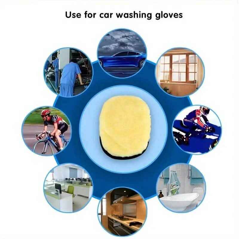 Soft Wool Car Cleaning Mitt