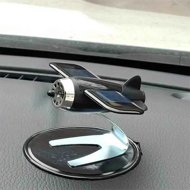 Solar Airplane Creative Car Decoration