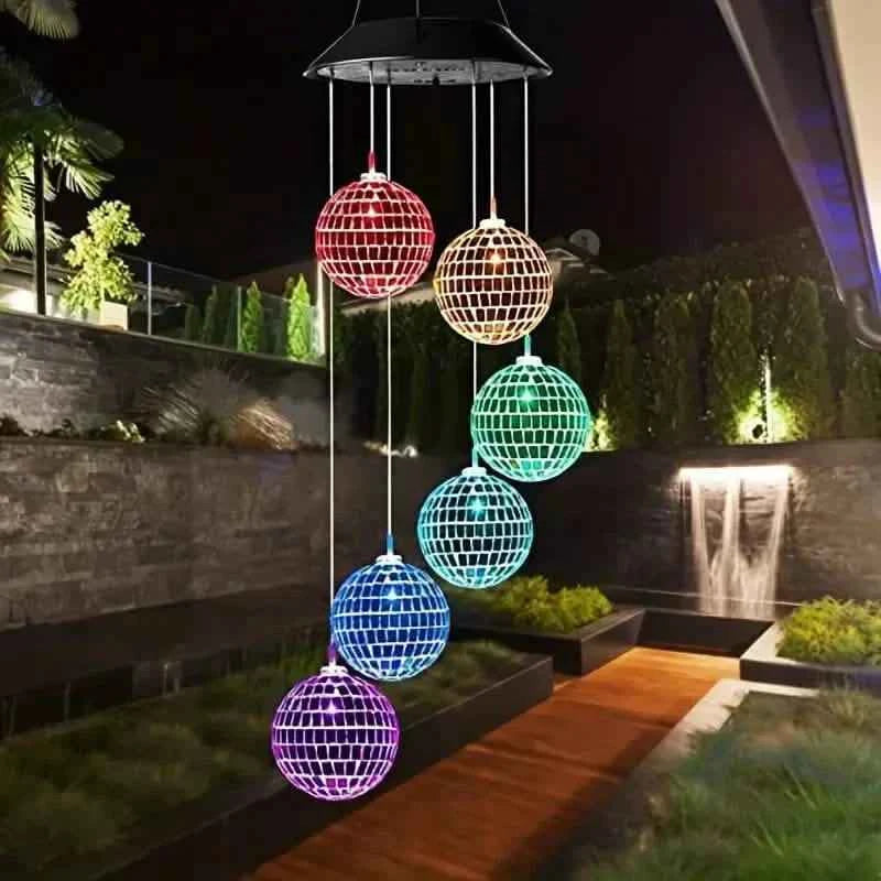 Solar Wind Chimes Light - Mobile Hanging LED Light, Color Changing Wind Chime