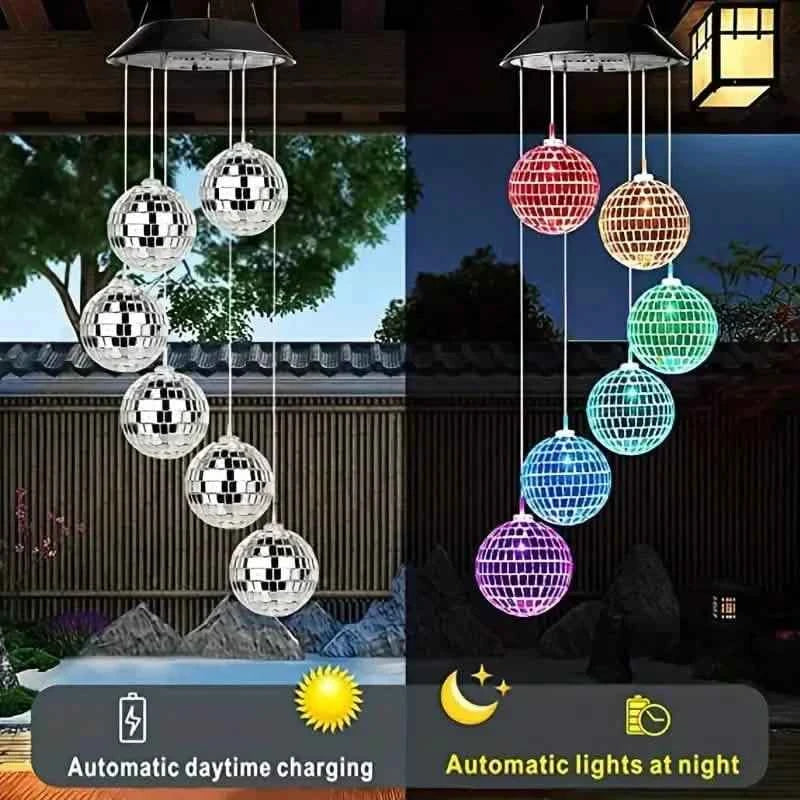 Solar Wind Chimes Light - Mobile Hanging LED Light, Color Changing Wind Chime