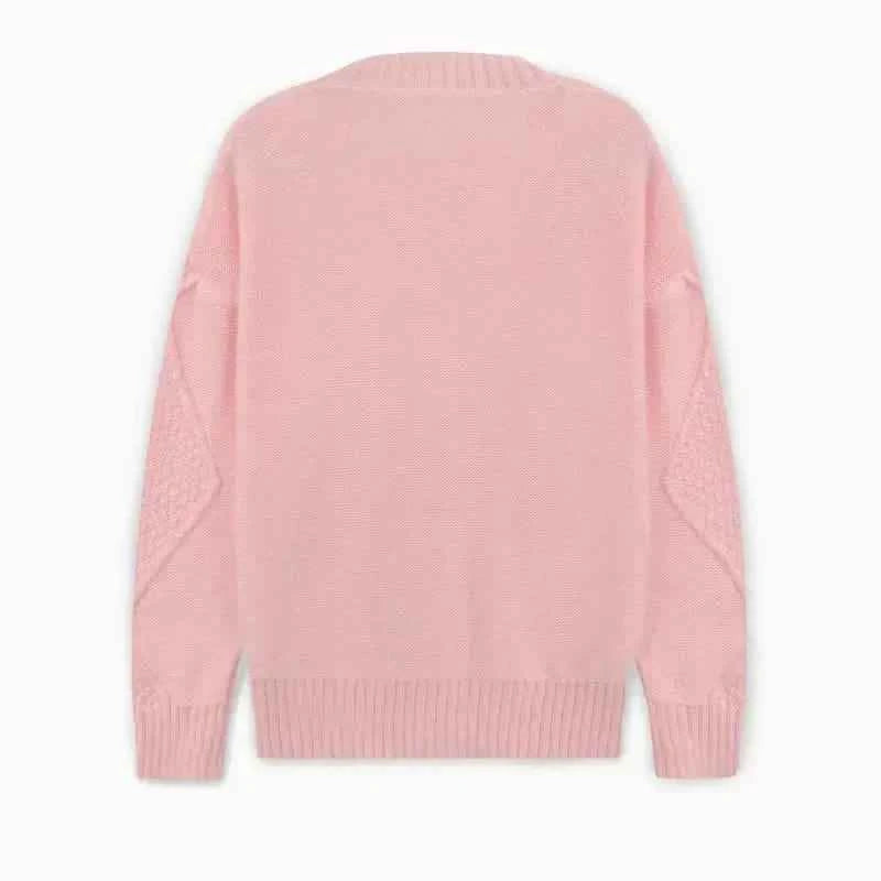 Solid Button Down Cable Knit Cardigan, Casual Long Sleeve Comfy Sweater