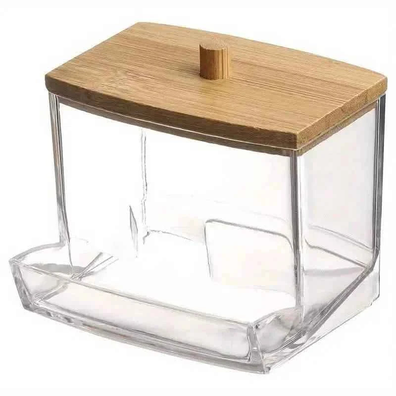 Stylish 7oz Bathroom Organizer - Freestanding Swab & Pad Holder