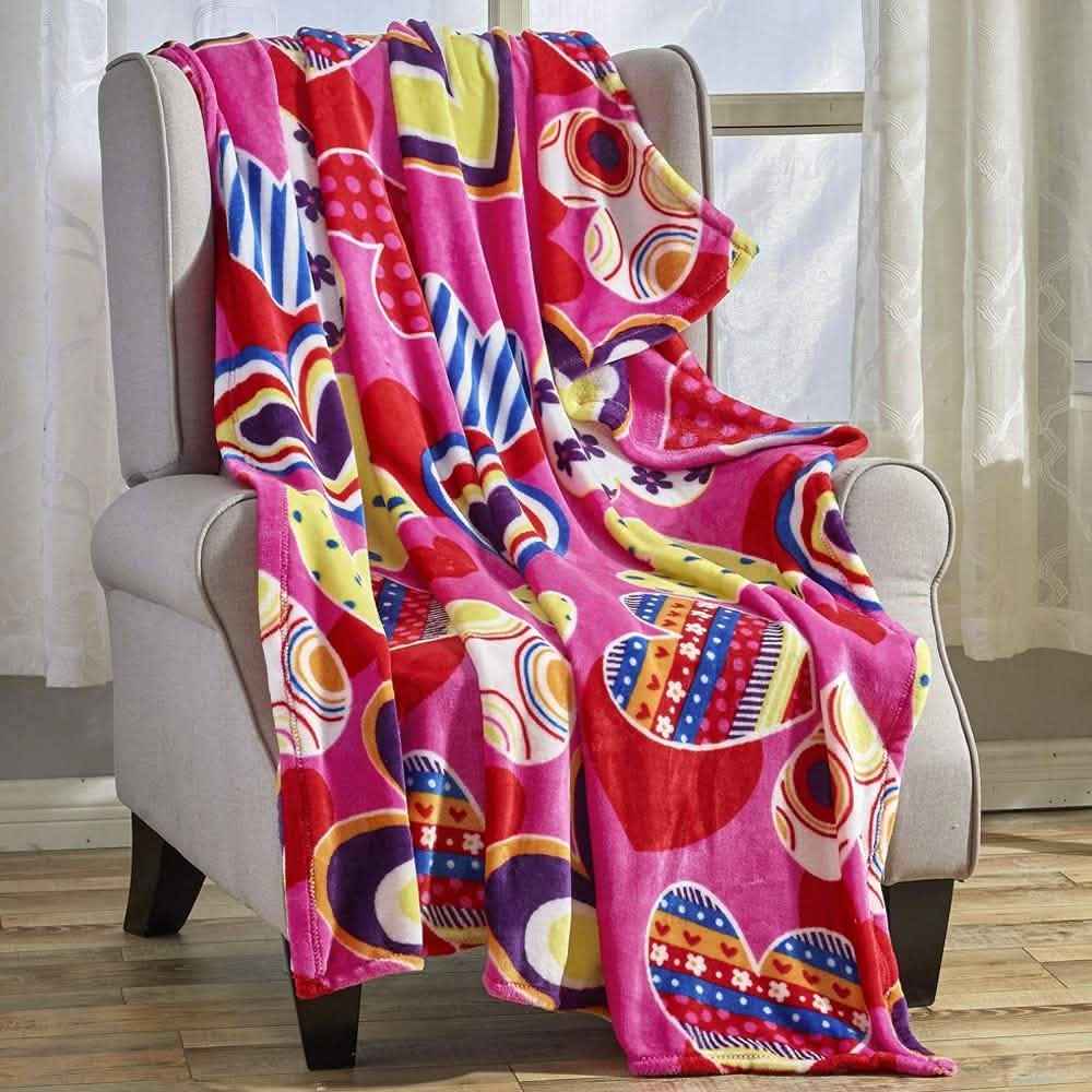 Super Soft Microplush Valentine Throw - Assorted Styles