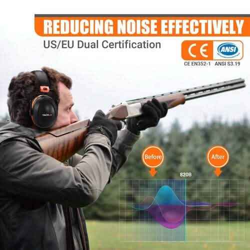 TACKLIFE Ear Muffs, SNR 34 dB Hearing Protection HNRE1