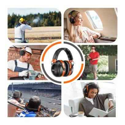 TACKLIFE Ear Muffs, SNR 34 dB Hearing Protection HNRE1