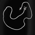 14K White Gold 3.50CT Lab-Grown Diamond Tennis Necklace