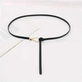 Thin Leather Belt Female Bow Leisure Belts