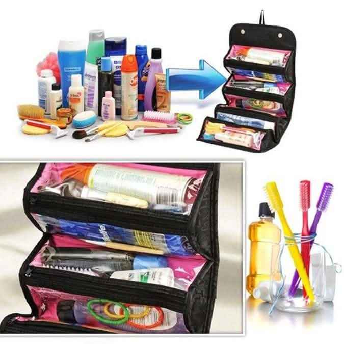 Travel Hanging Cosmetic Bag - Assorted Colors