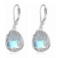 Tree of Life Design S925 Sterling Silver Dangle Earrings