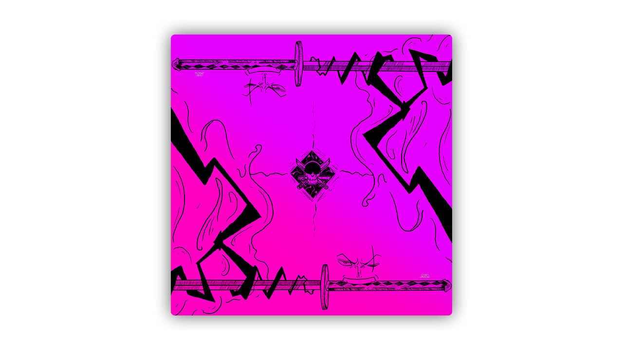 Triple-Blade Swordsman 2 Player Cloth Playmat